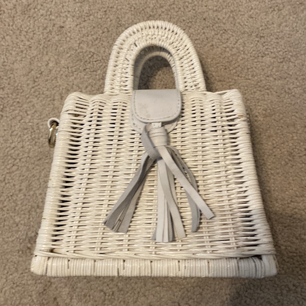 Revolve Cleobella white purse.